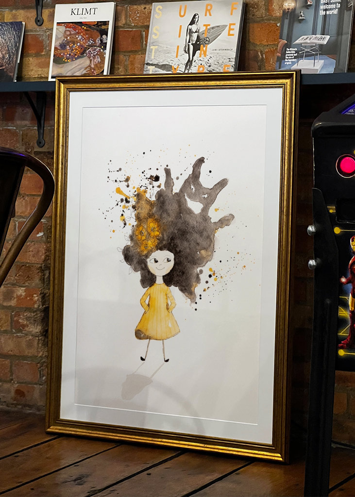 Příšera ve vlasech (žlutá)