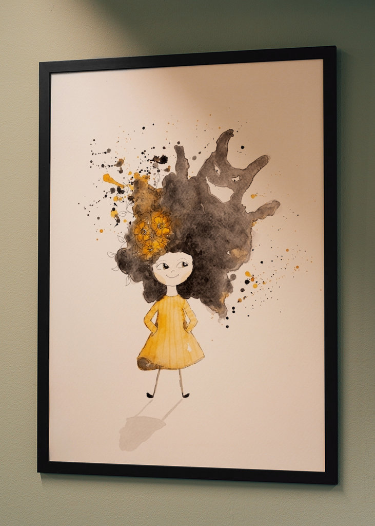 Příšera ve vlasech (žlutá)