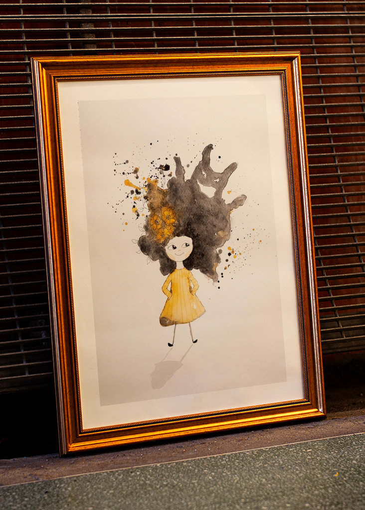 Příšera ve vlasech (žlutá)