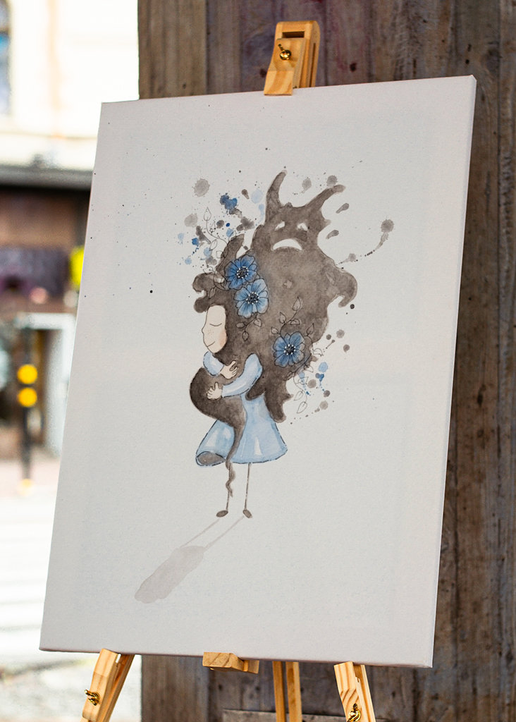 Umarme dein Monster (blau)