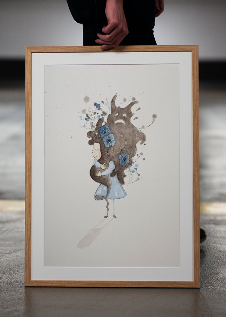 Umarme dein Monster (blau)