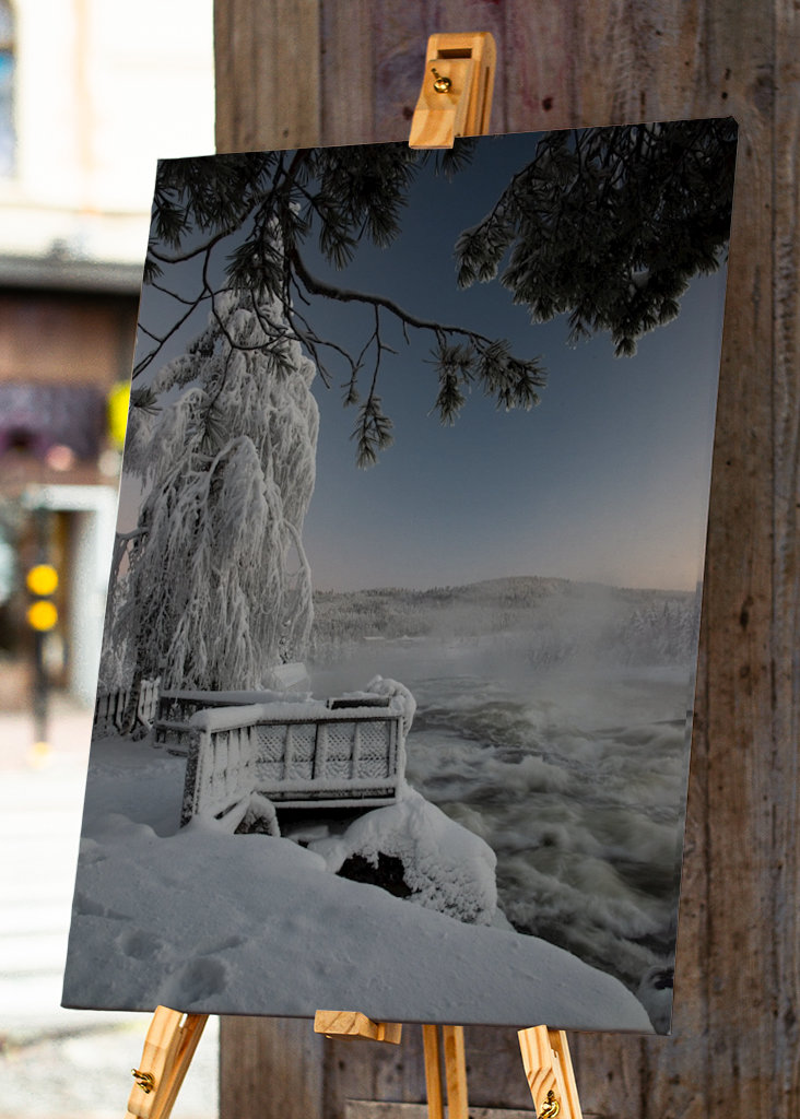 Storforsen during winter