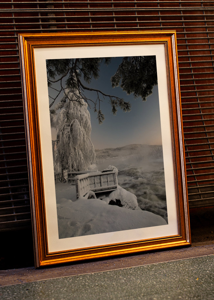 Storforsen during winter