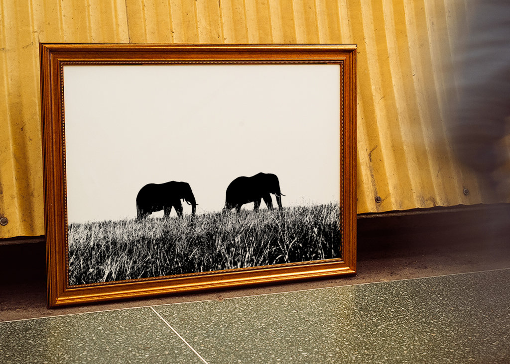 Elefanten in der Savanne