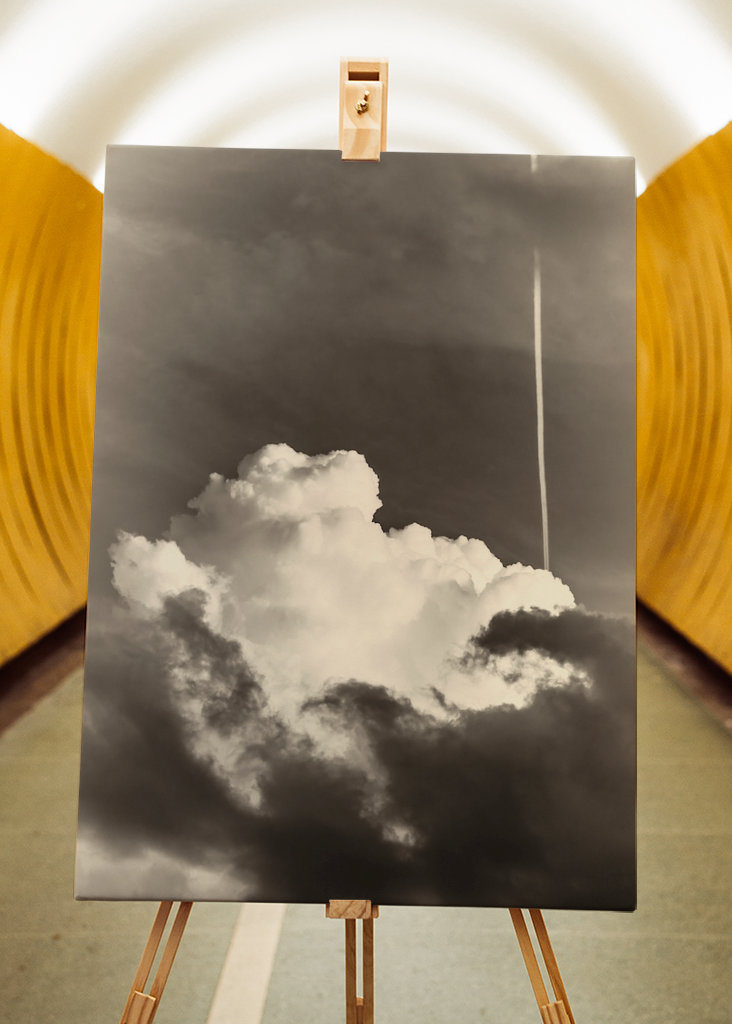 Nubes blancas que se levantan