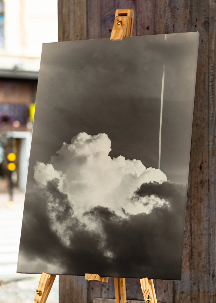 Nubes blancas que se levantan