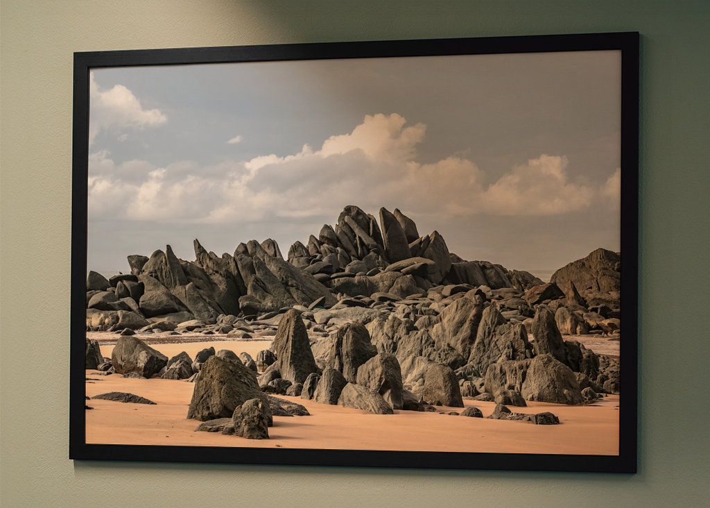 Gouden Kust van Afrika met Keien