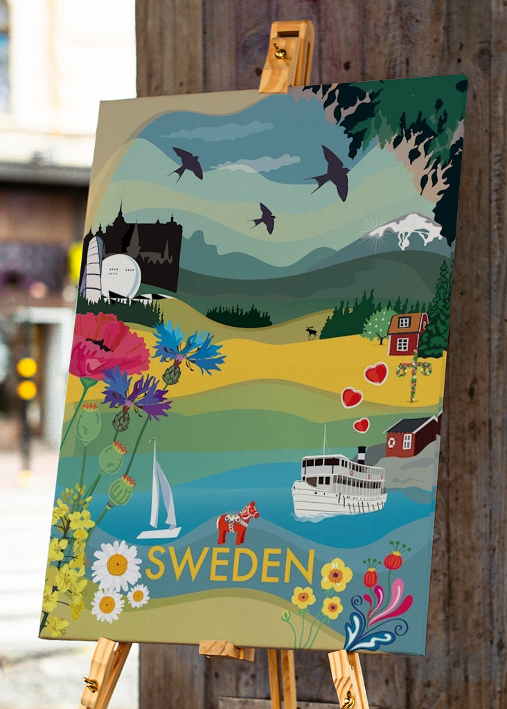 Cityposter SVERIGE