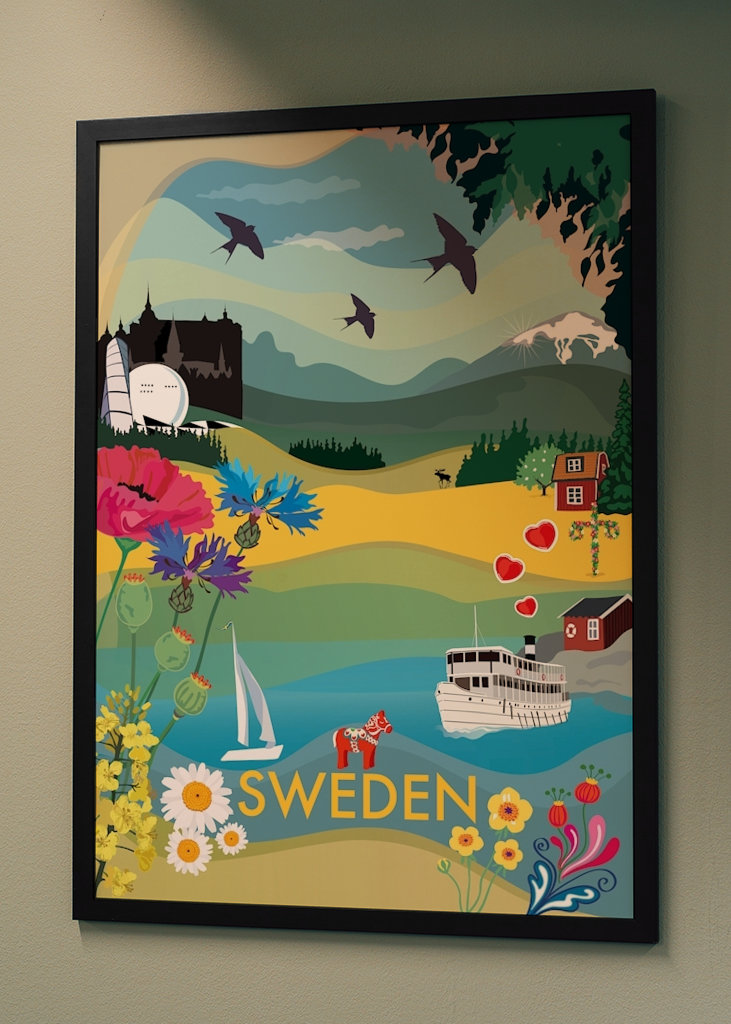 Cityposter SVERIGE