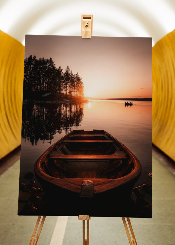 Západ slunce v Hälsinglandu