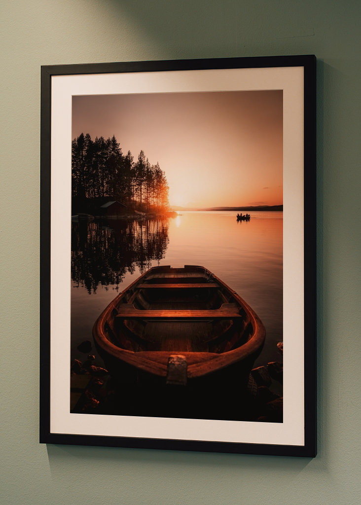 Západ slunce v Hälsinglandu