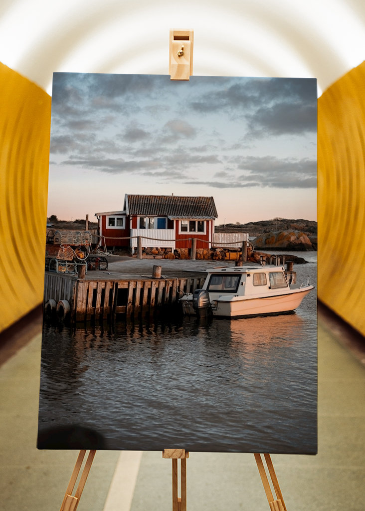 Cabaña junto al mar. 