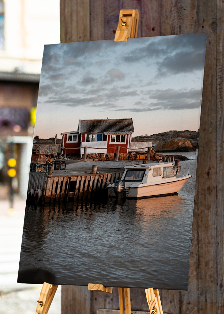 Cabaña junto al mar. 