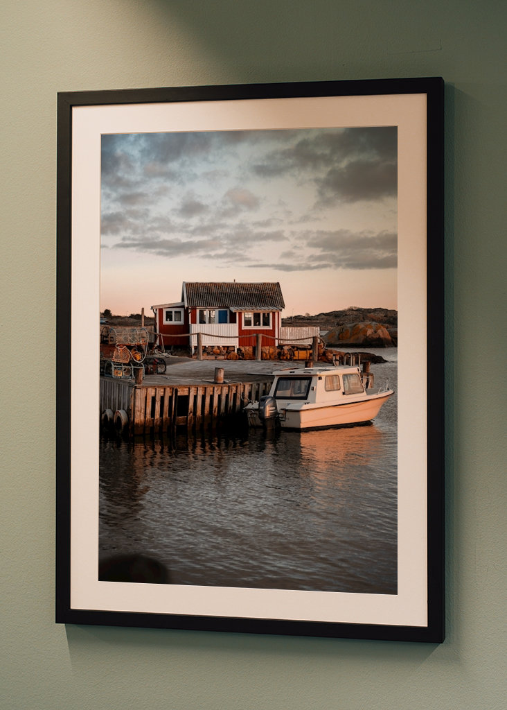 Cabaña junto al mar. 