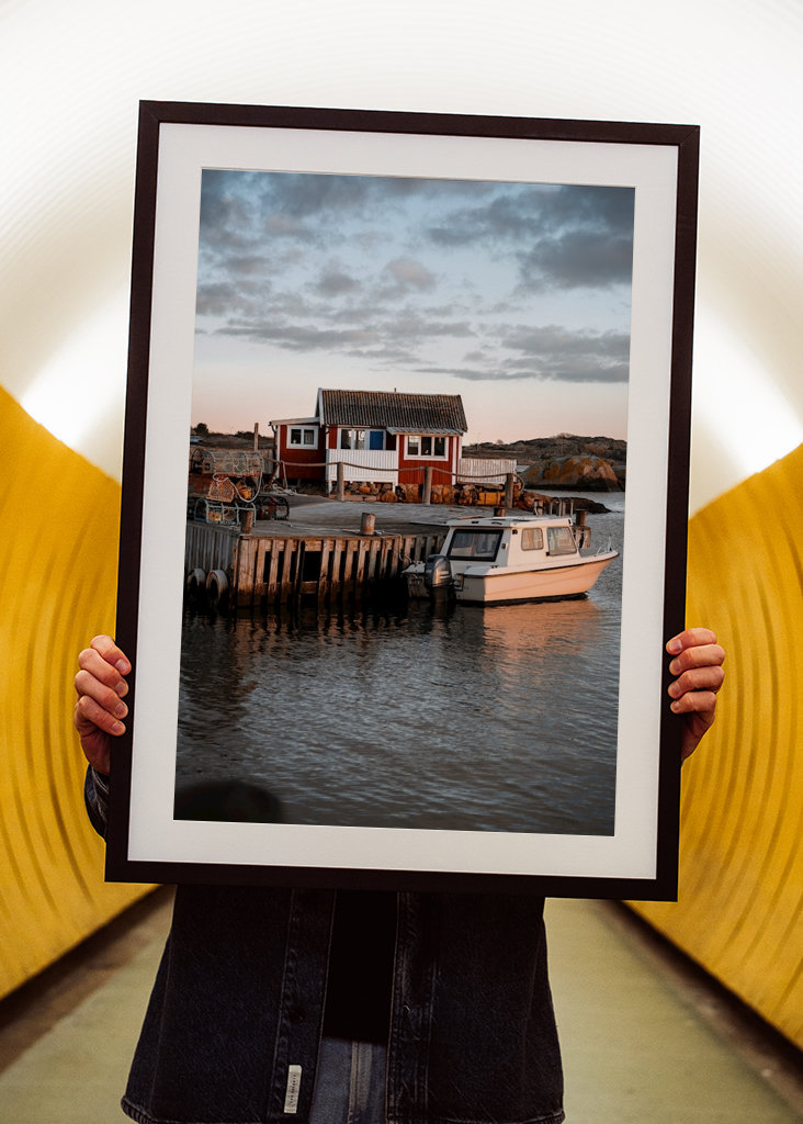 Cabaña junto al mar. 
