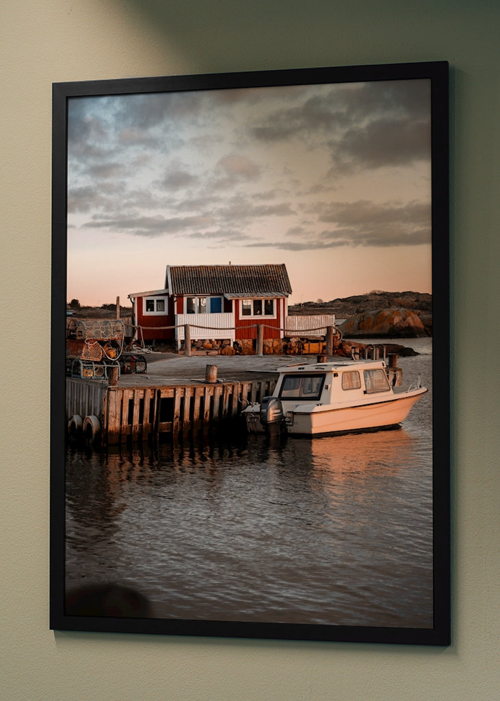 Cabaña junto al mar. 