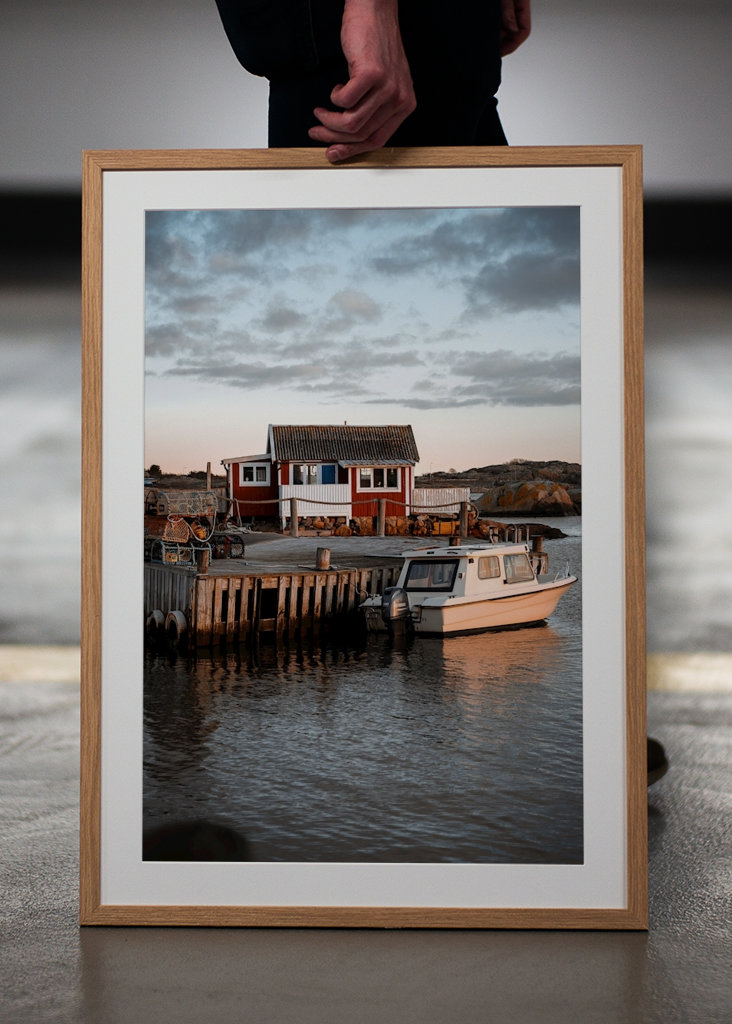 Cabaña junto al mar. 