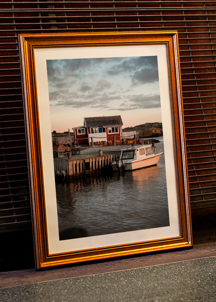 Cabaña junto al mar. 