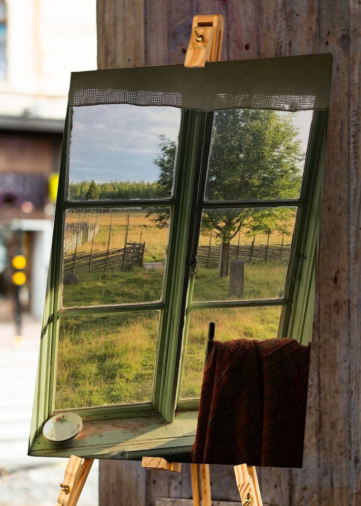 Utsikt mot fäbodvall 