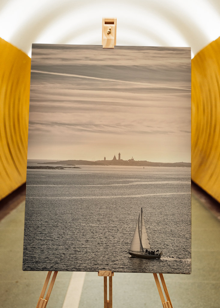 Żaglówka i latarnia morska Vinga