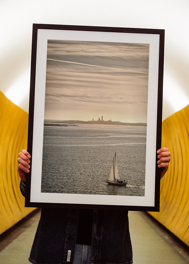 Żaglówka i latarnia morska Vinga