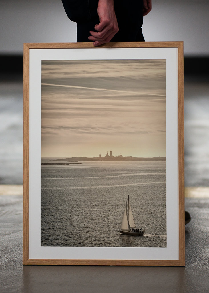 Żaglówka i latarnia morska Vinga