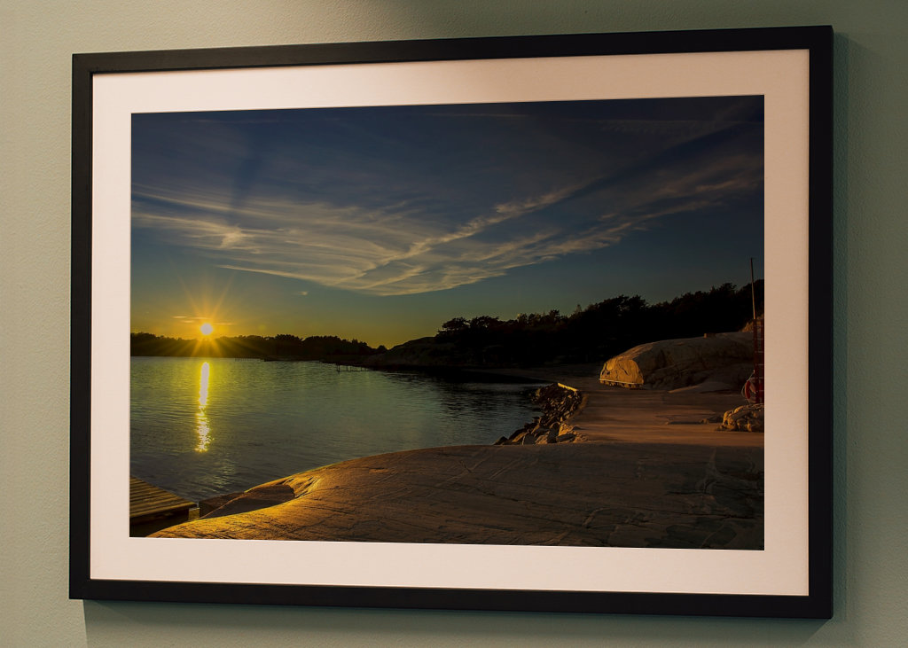 Coucher de soleil Näset