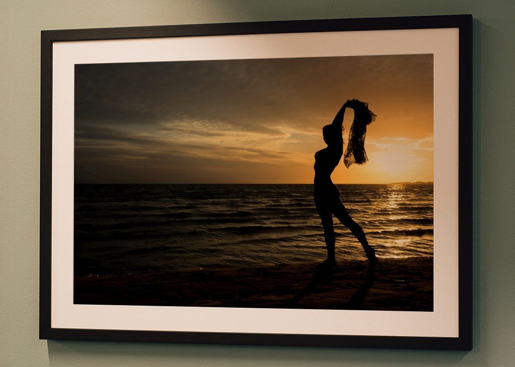 Silhouette au coucher du soleil