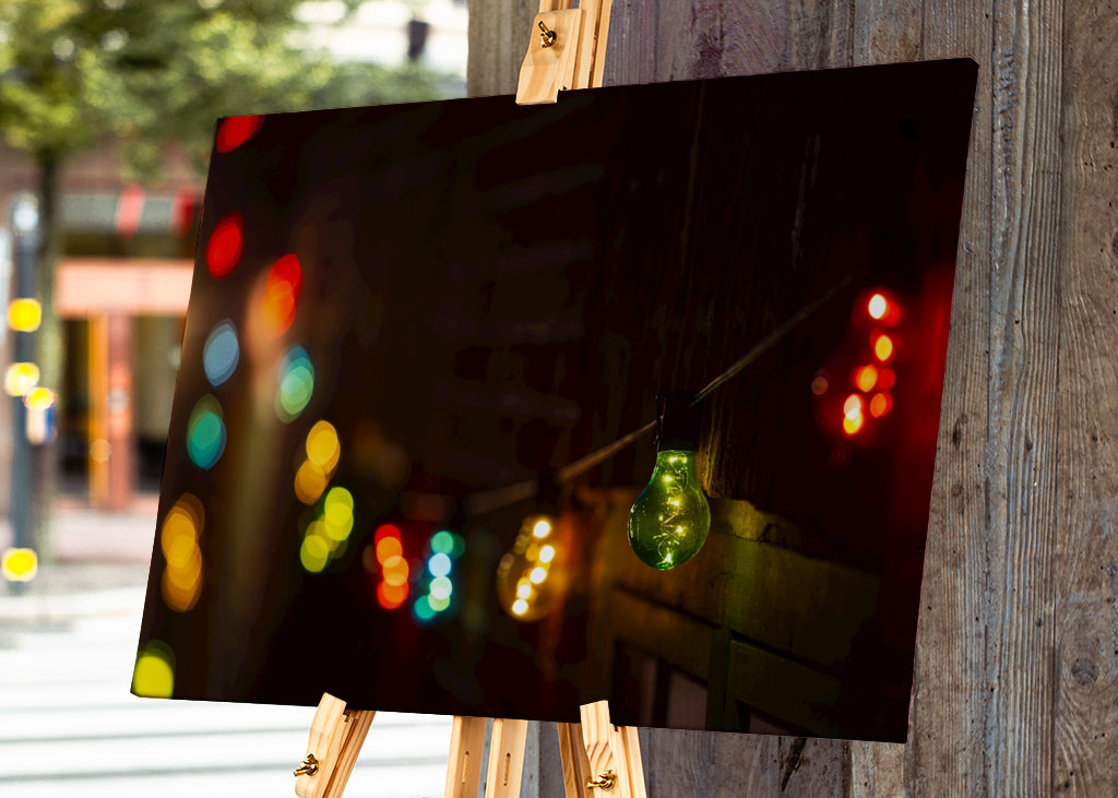 Boucle lumineuse colorée