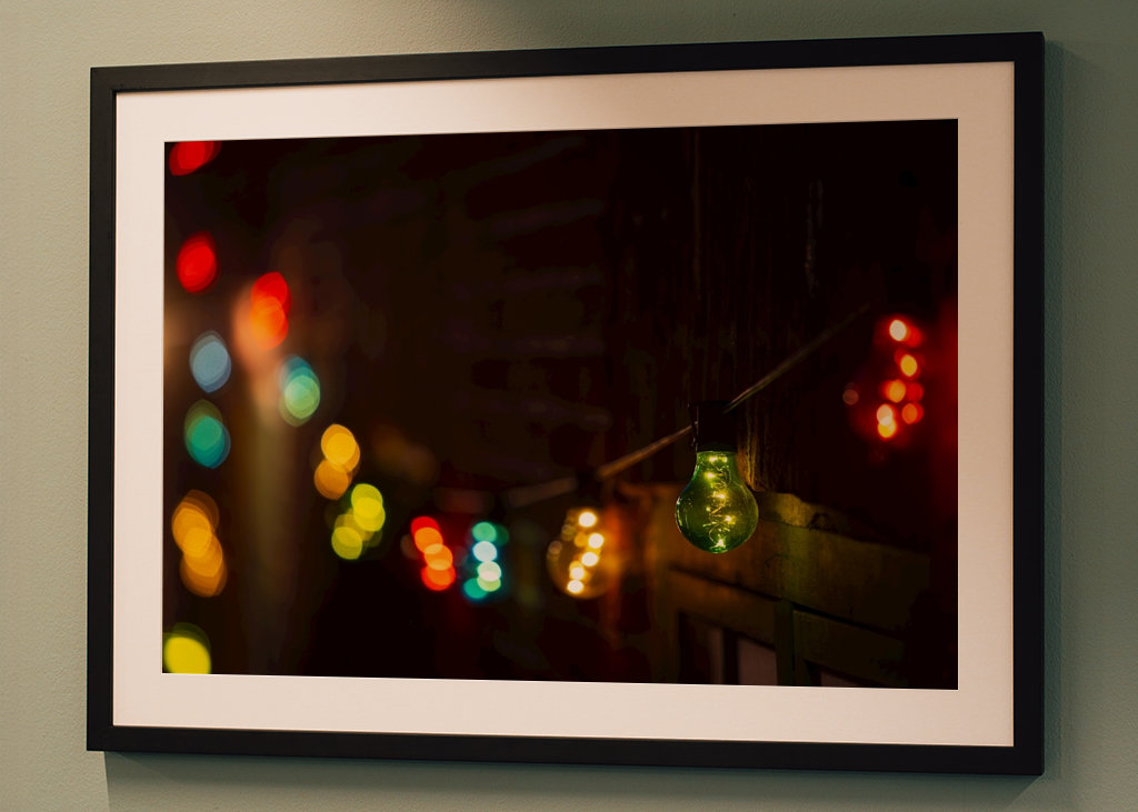 Boucle lumineuse colorée