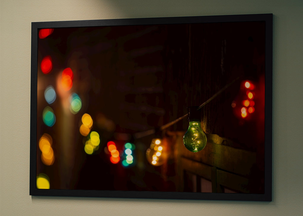 Boucle lumineuse colorée