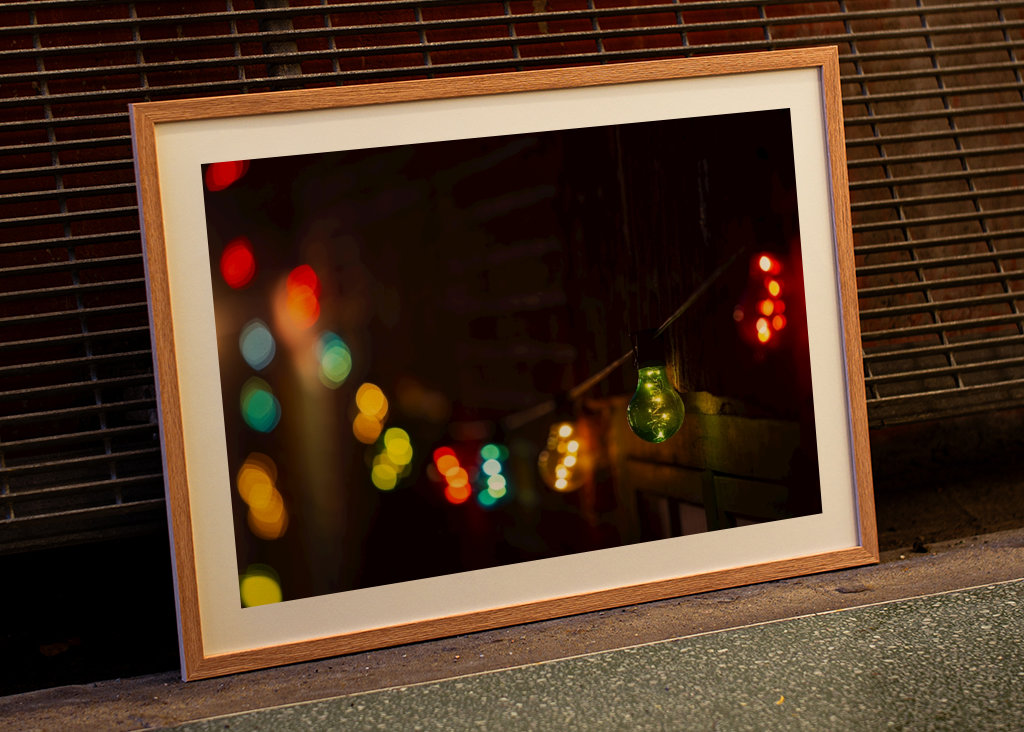 Boucle lumineuse colorée