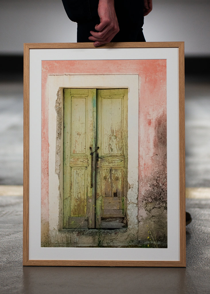 Porte verte, aquarelle