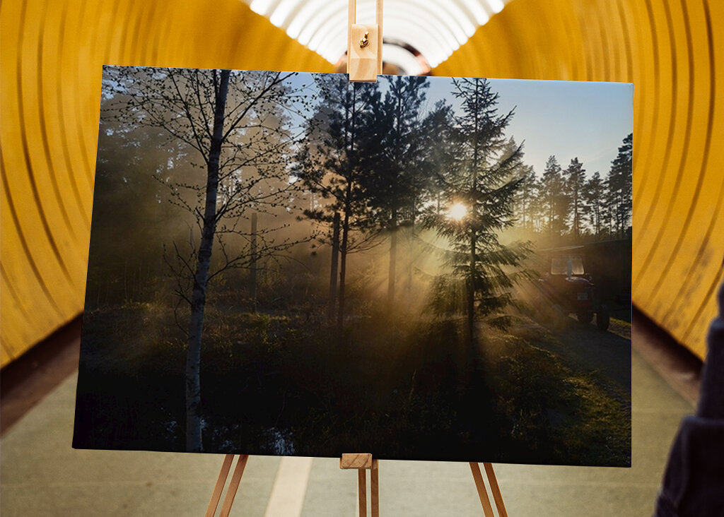 Soumrak u pece na dřevěné uhlí