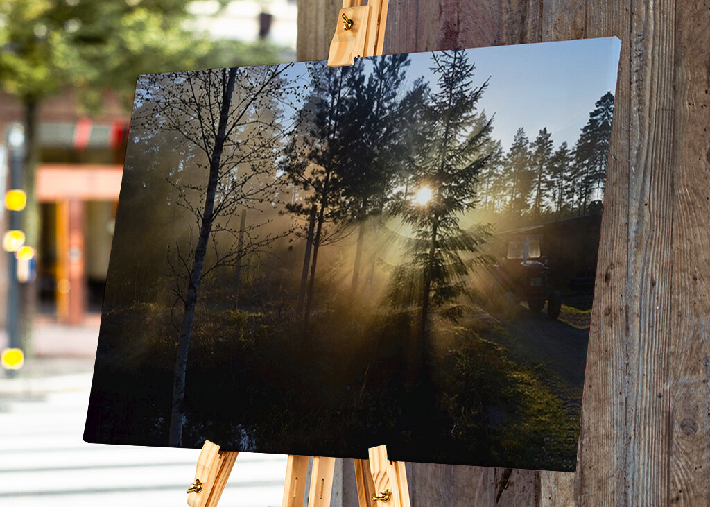 Soumrak u pece na dřevěné uhlí