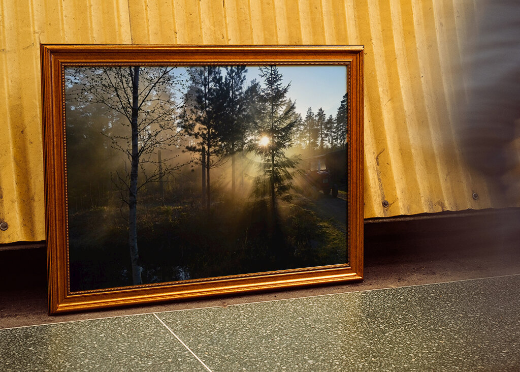 Soumrak u pece na dřevěné uhlí