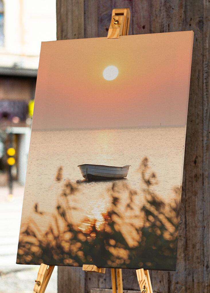 Malmö - Sonnenuntergang über dem Meer