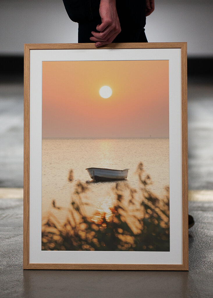 Malmö - Sonnenuntergang über dem Meer