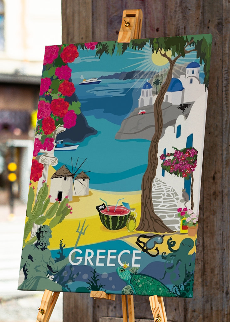 CITYPOSTER GRIECHENLAND