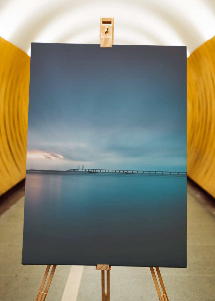 Öresundbrücke bei Sonnenuntergang