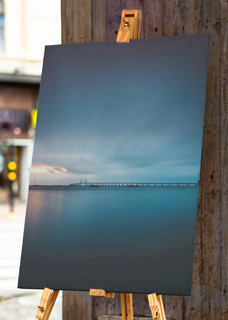 Öresundbrücke bei Sonnenuntergang