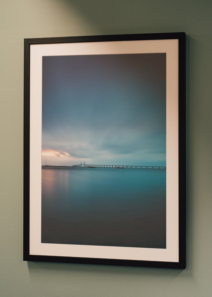 Öresundbrücke bei Sonnenuntergang
