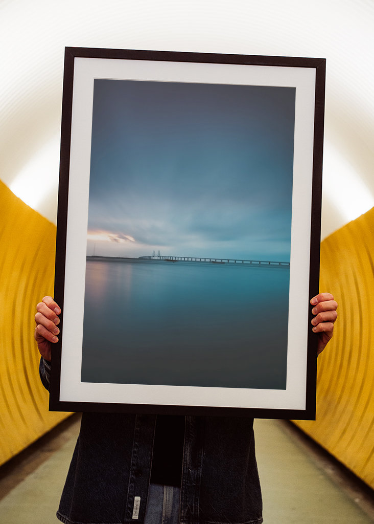 Öresundbrücke bei Sonnenuntergang