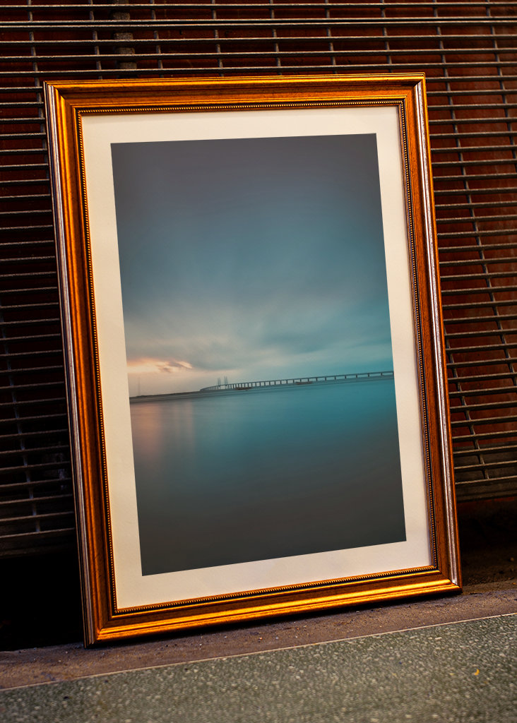 Öresundbrücke bei Sonnenuntergang