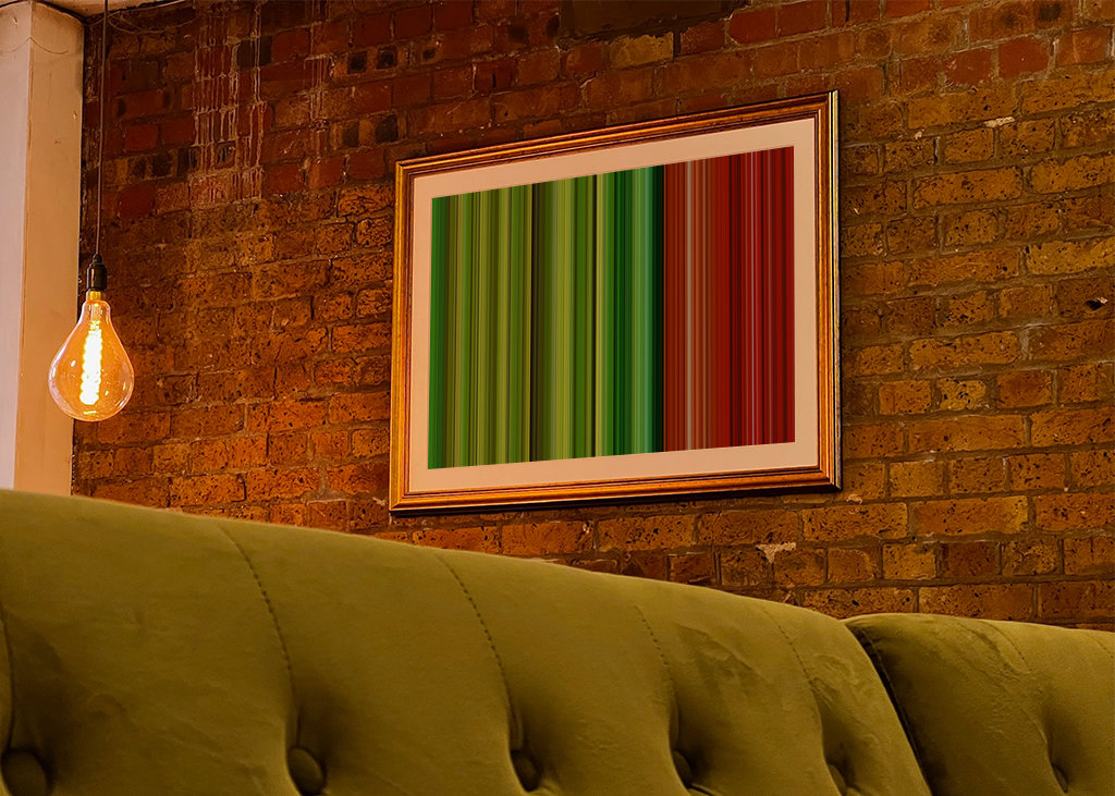 Lodrette farvede streger 1