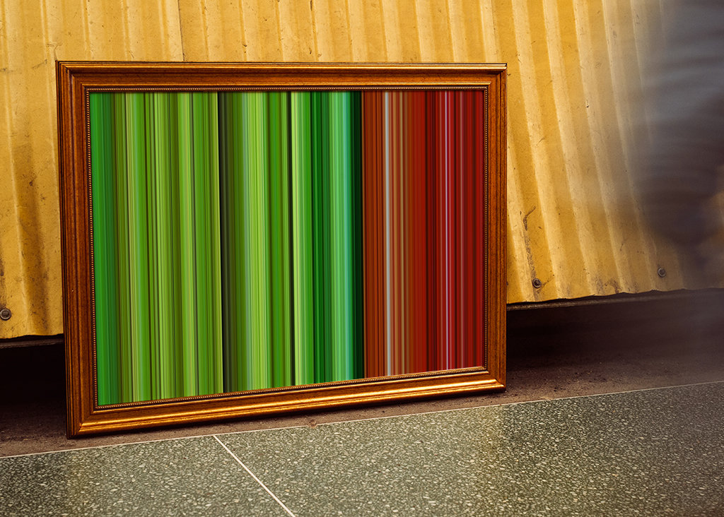 Lodrette farvede streger 1