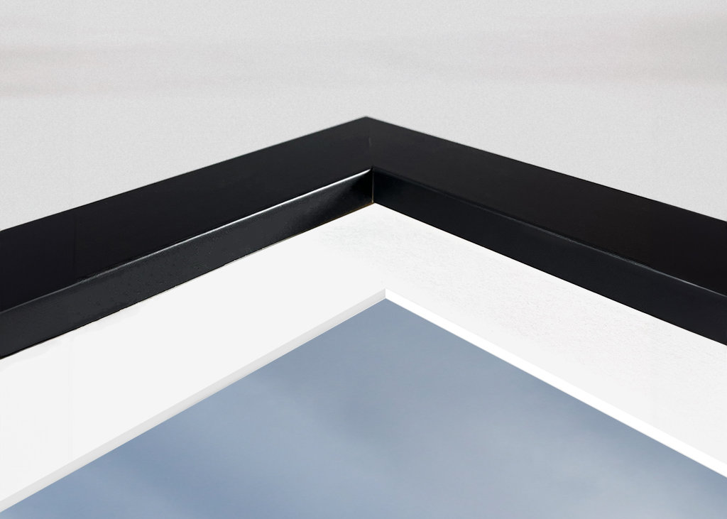 Snowy road towards the sea