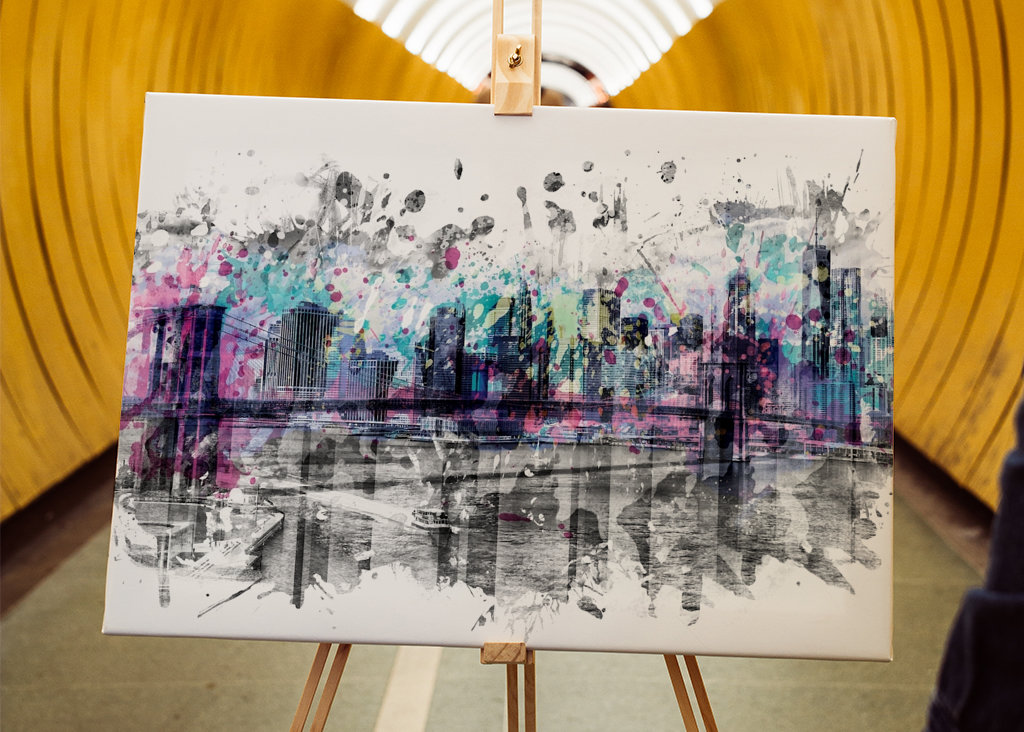 Modern Art NYC Skyline 