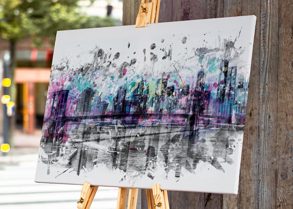 Modern Art NYC Skyline 