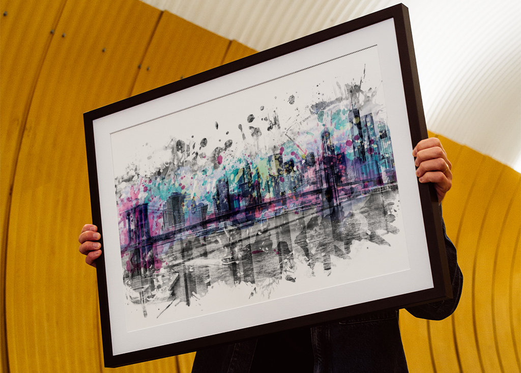 Modern Art NYC Skyline 